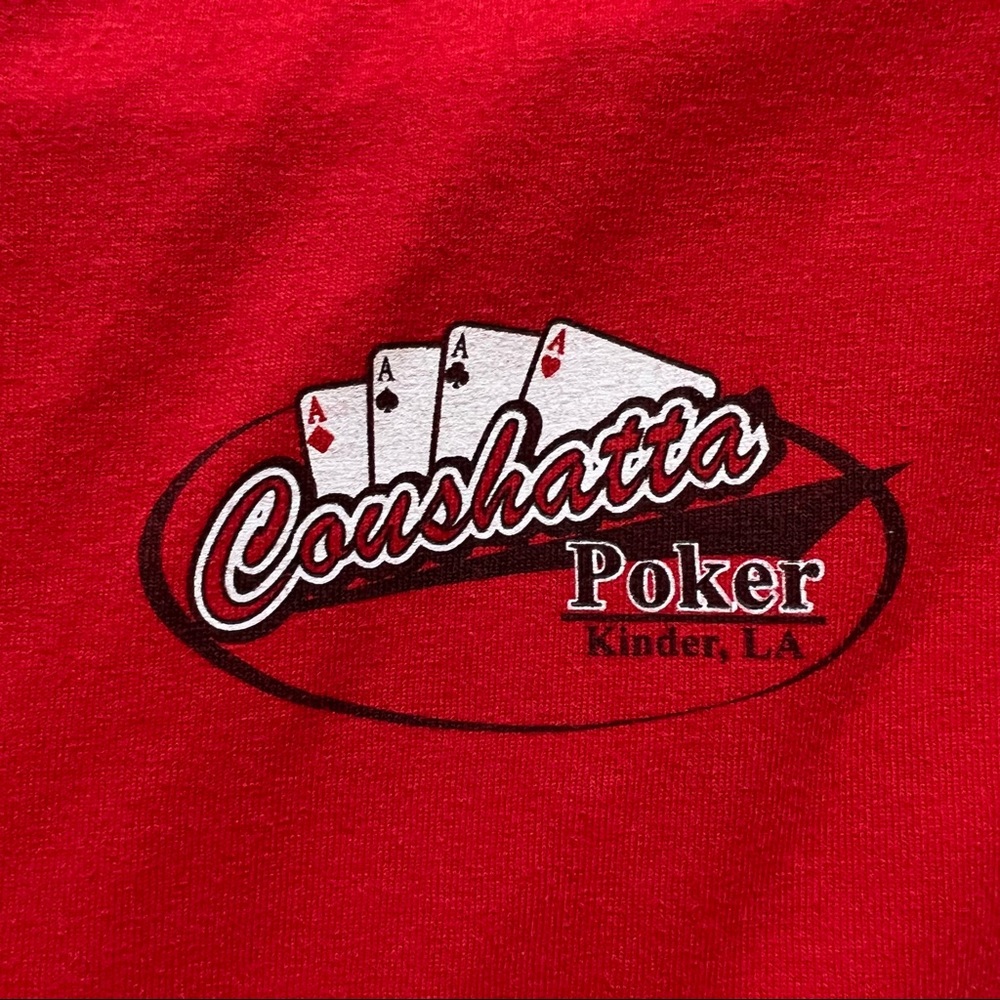 Coushatta Poker Ace Graphic T-Shirt Men Size XL - Picture 3 of 7